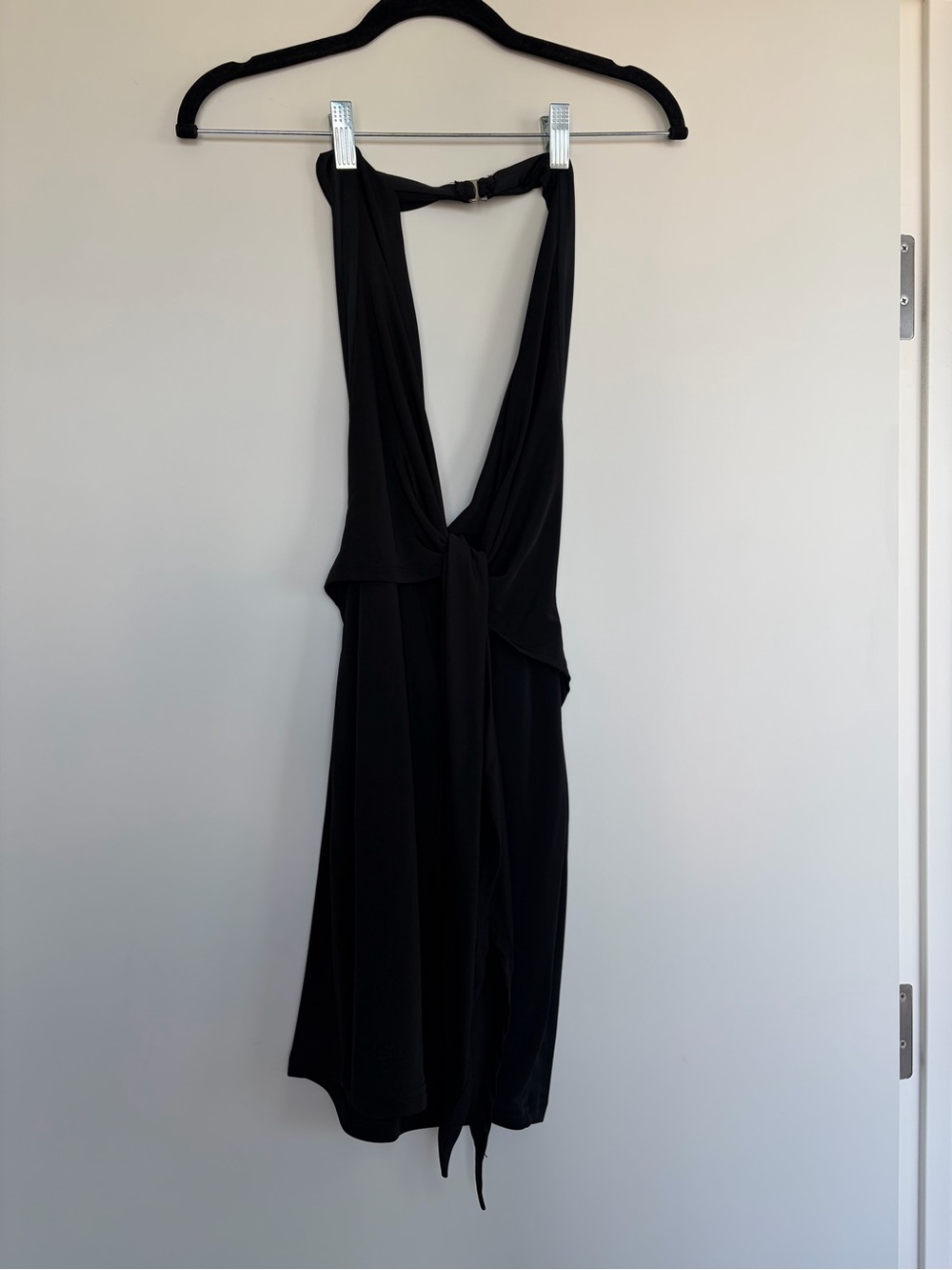 White Fox Boutique Black Halter Mini Dress